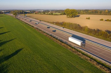 Alman otoyolunun havadan görünüşü 