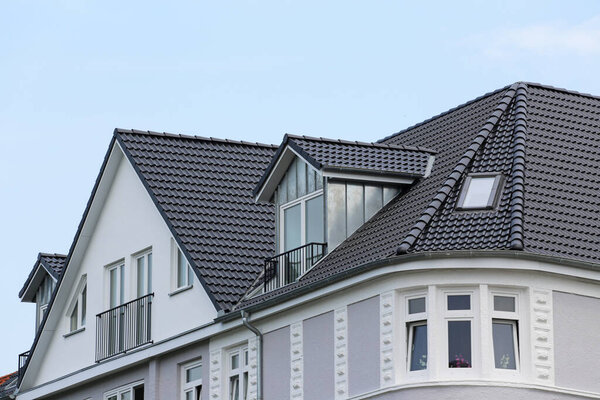 gable dormer on gray building