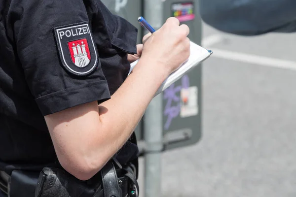 female police officer in Hamburg