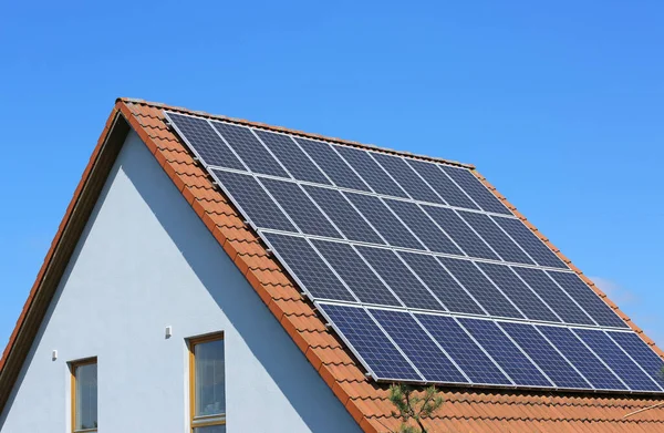 Solar Panels Roof — Stock Photo, Image