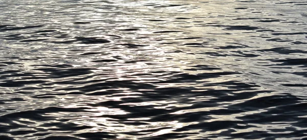 Small River Waves Silhouettes — Stock Photo, Image