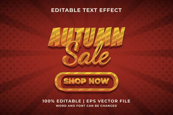 Autumn Sale Text Effect Premium Vector — Wektor stockowy
