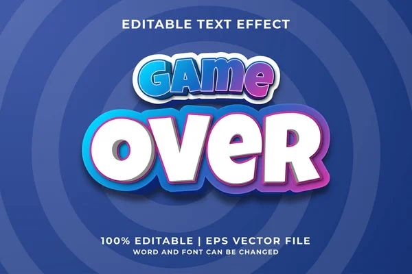 Editovatelný Textový Efekt Hra Cartoon Template Style Premium Vector — Stockový vektor