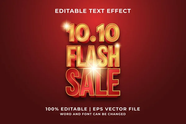 Edytowalny Efekt Tekstowy Flash Szablon Sprzedaży Stylu Premium Wektor — Wektor stockowy