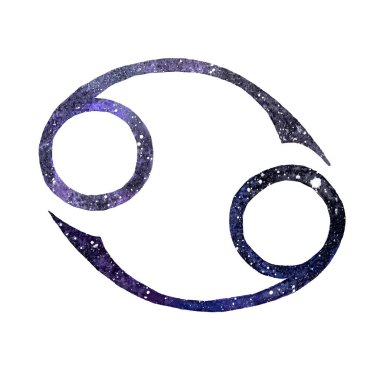  Burç burcunun suluboya sanatı. Kanser