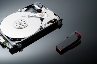 USB birden parlamak götürmek ile sabit disk