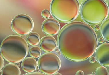 su kabarcıkları soyut ışık aydınlatma