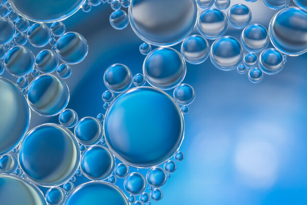 water bubbles abstract light illumination