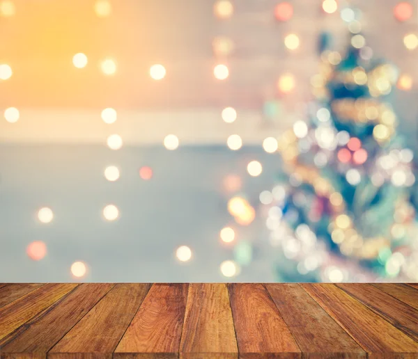 Sparkle bokeh of Christmas tree, Template mock up for display of — Stock Photo, Image