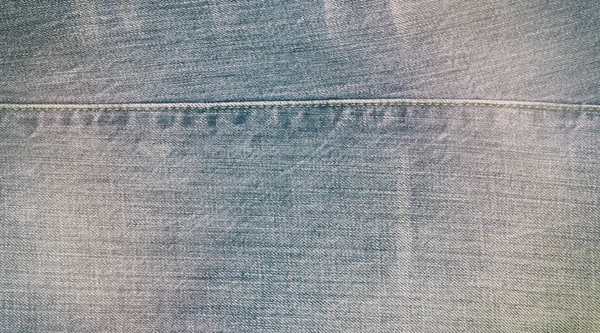 Closeup view to abstract space of empty jean texture for the bus — Stock Photo, Image