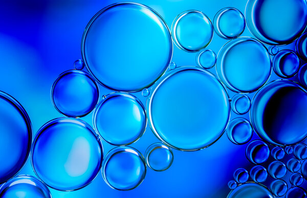 water bubbles abstract light illumination