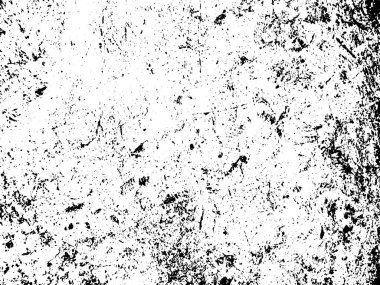 Siyah beyaz grunge. Tehlike örtüsü dokusu. Soyut yüzey tozu ve kaba duvar arkaplanı kavramı. Sıkıntı illüstrasyonu, grunge etkisi yaratmak için basitçe nesnenin üzerine yerleştirilir. Vektör EPS10.
