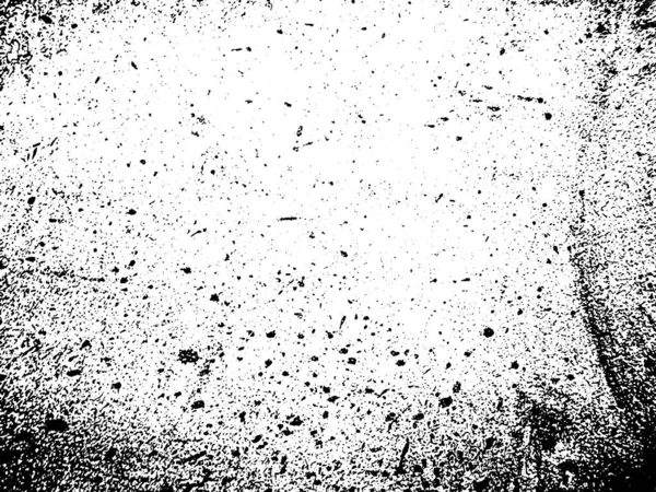 Grunge Noir Blanc Texture Superposition Détresse Poussière Surface Abstraite Concept — Image vectorielle