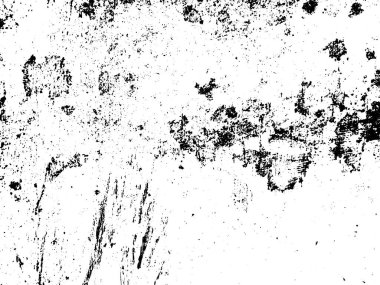 Siyah beyaz grunge. Tehlike örtüsü dokusu. Soyut yüzey tozu ve kaba duvar arkaplanı kavramı. Sıkıntı illüstrasyonu, grunge etkisi yaratmak için basitçe nesnenin üzerine yerleştirilir. Vektör EPS10.