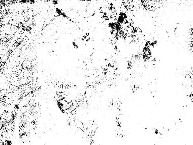 Siyah beyaz grunge. Tehlike örtüsü dokusu. Soyut yüzey tozu ve kaba duvar arkaplanı kavramı. Sıkıntı illüstrasyonu, grunge etkisi yaratmak için basitçe nesnenin üzerine yerleştirilir. Vektör EPS10.