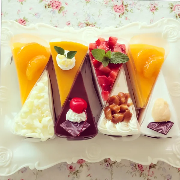 Fruit shortcake — Stockfoto