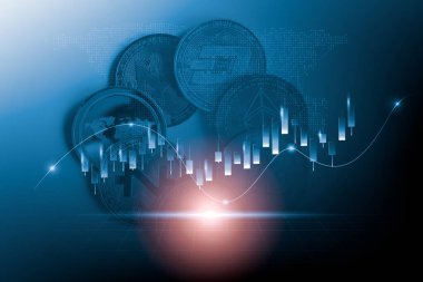 Modern bir takas yöntemi. Bitcoin küresel ekonomi piyasasında uygun bir ödemedir. Sanal dijital para birimi ve finansal yatırım ticaret kavramı. Altın bitcoin arka planına sahip soyut kripto para birimi.