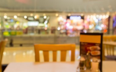 Restoran alışveriş arka plan bulanıklık