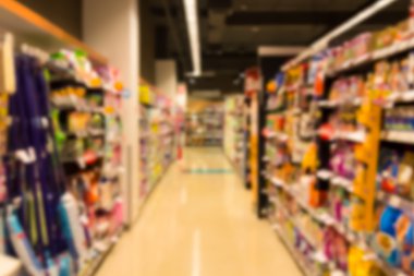 süpermarket alışveriş arka plan bulanıklık