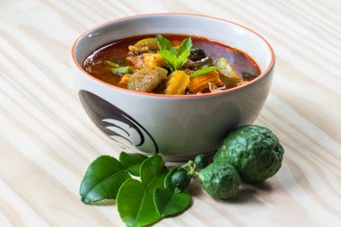 domuz eti kırmızı köri, lezzetli Tay gıda