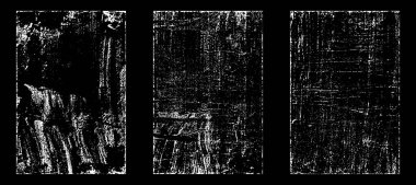 Siyah beyaz grunge. Tehlike örtüsü dokusu. Soyut yüzey tozu ve kaba duvar arkaplanı kavramı. Sıkıntı illüstrasyonu, grunge etkisi yaratmak için basitçe nesnenin üzerine yerleştirilir. Vektör EPS10.