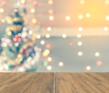 sparkle bokeh of Christmas tree, Template mock up for display of