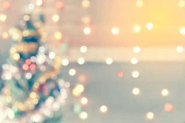 Noel ağacı, arka plan görüntülenmesi için bokeh ışıltı,