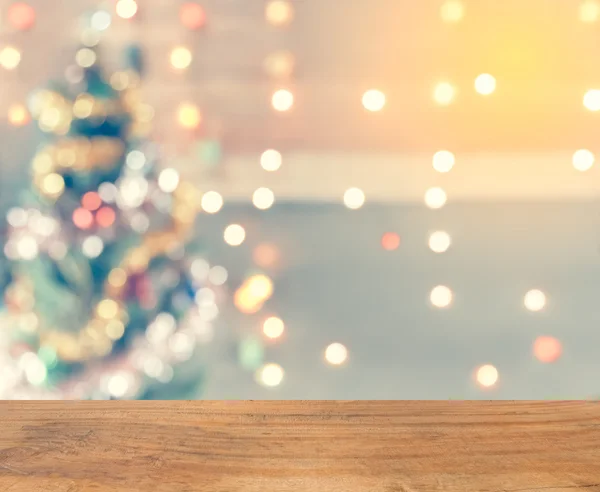 Étincelle bokeh de l'arbre de Noël, Modèle maquette pour l'affichage de — Photo