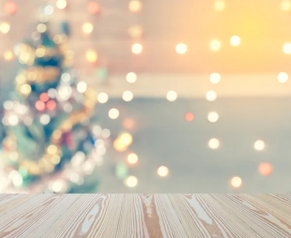 Sparkle bokeh of Christmas tree, Template mock up for display of — Stock Photo, Image