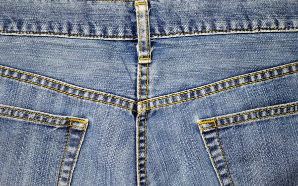 Closeup of texture background  jean , Pocket detail — Stock Photo, Image