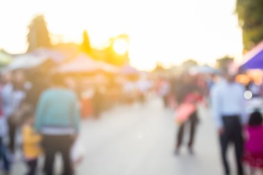 insanlar adil ile pazarda alışveriş arka plan bulanıklık 