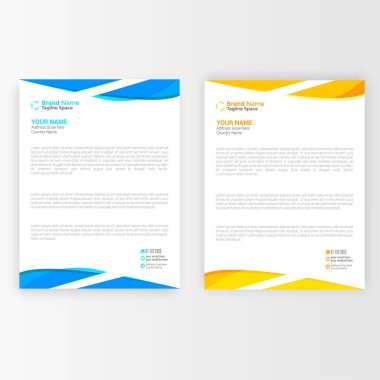 Soyut Harf Başlığı Tasarımı. Modern Business Letterhead Tasarımı. Yaratıcı Şablon Tasarımı. Mektup Başlığı Paketi. Şirket Harf Başlığı Tasarımı.