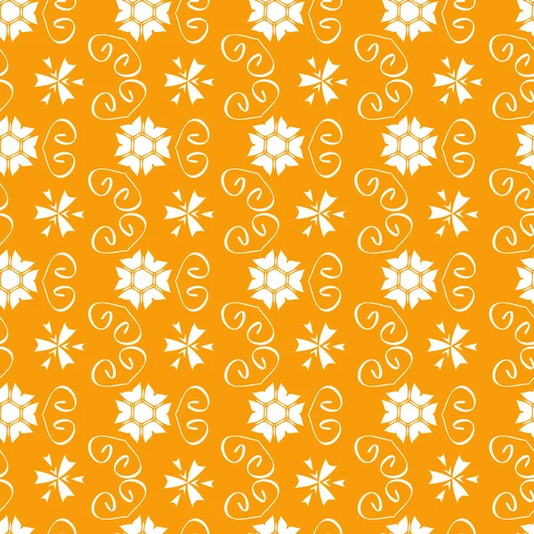 Seamless pattern with flowers and ornaments