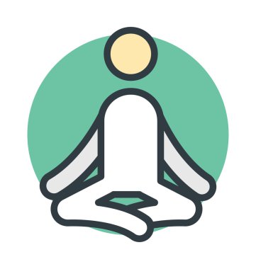 Yoga vektör simgesi