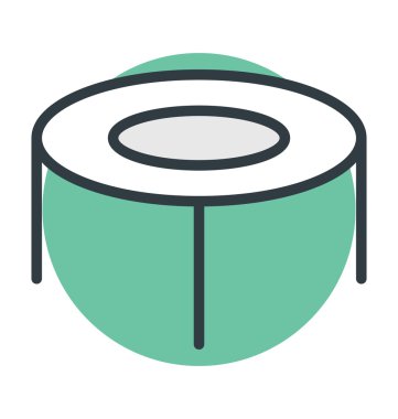 Trambolin vektör simgesi