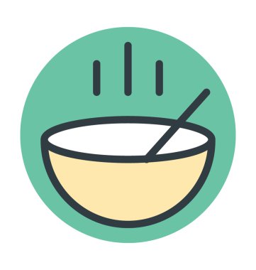 Çorba vektör simgesi