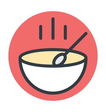 Çorba vektör simgesi