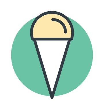 Buz koni vektör simgesi