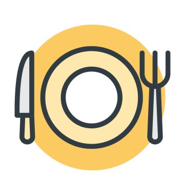 Yemek vektör simgesi