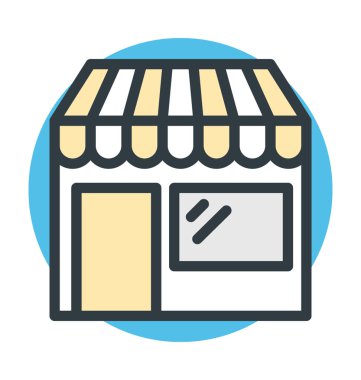 Dükkanı vektör simgesi