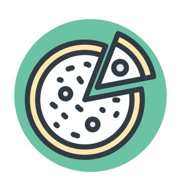 Pizza vektör simgesi