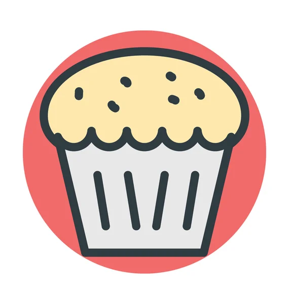 Muffin vector icono — Archivo Imágenes Vectoriales