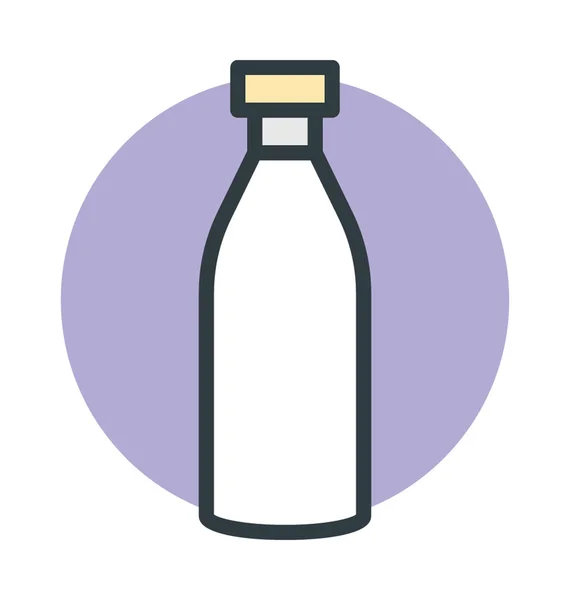 Ícone vetorial garrafa de leite — Vetor de Stock
