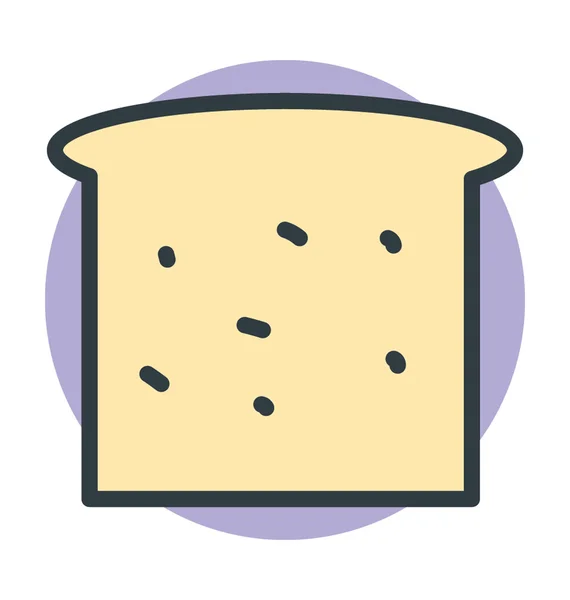 Toast Vector Icon — Stock Vector