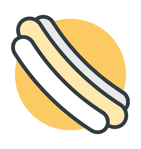 Hotdog-Vektorsymbol — Stockvektor