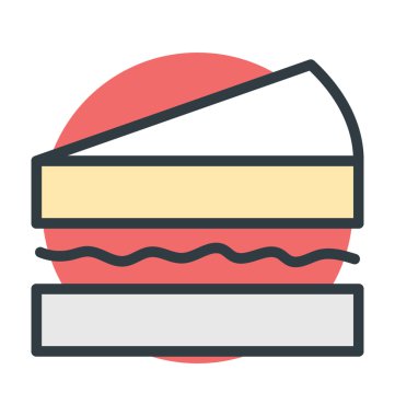 Sandviç vektör simgesi