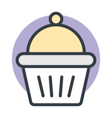 Tabağı vektör simgesi