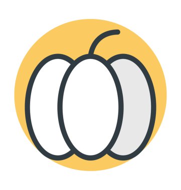 Dolmalık biber vektör simgesi