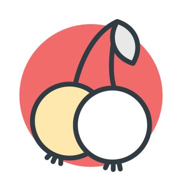 Kiraz vektör simgesi