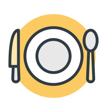 Yemek vektör simgesi